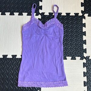 Heartbreakers basic lace tank top in purple size medium(10/12) NWT